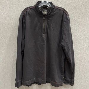 True Grit Men’s 1/4 Zip Long Sleeve Top Large EUC